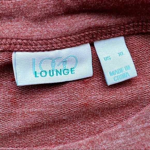 LOGO Lounge Lori Goldstein Carly Style Ruffle Shark Bite Tunic Size XL - Picture 2 of 10